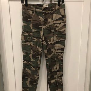 J.Crew camouflage toothpick pants worn once.